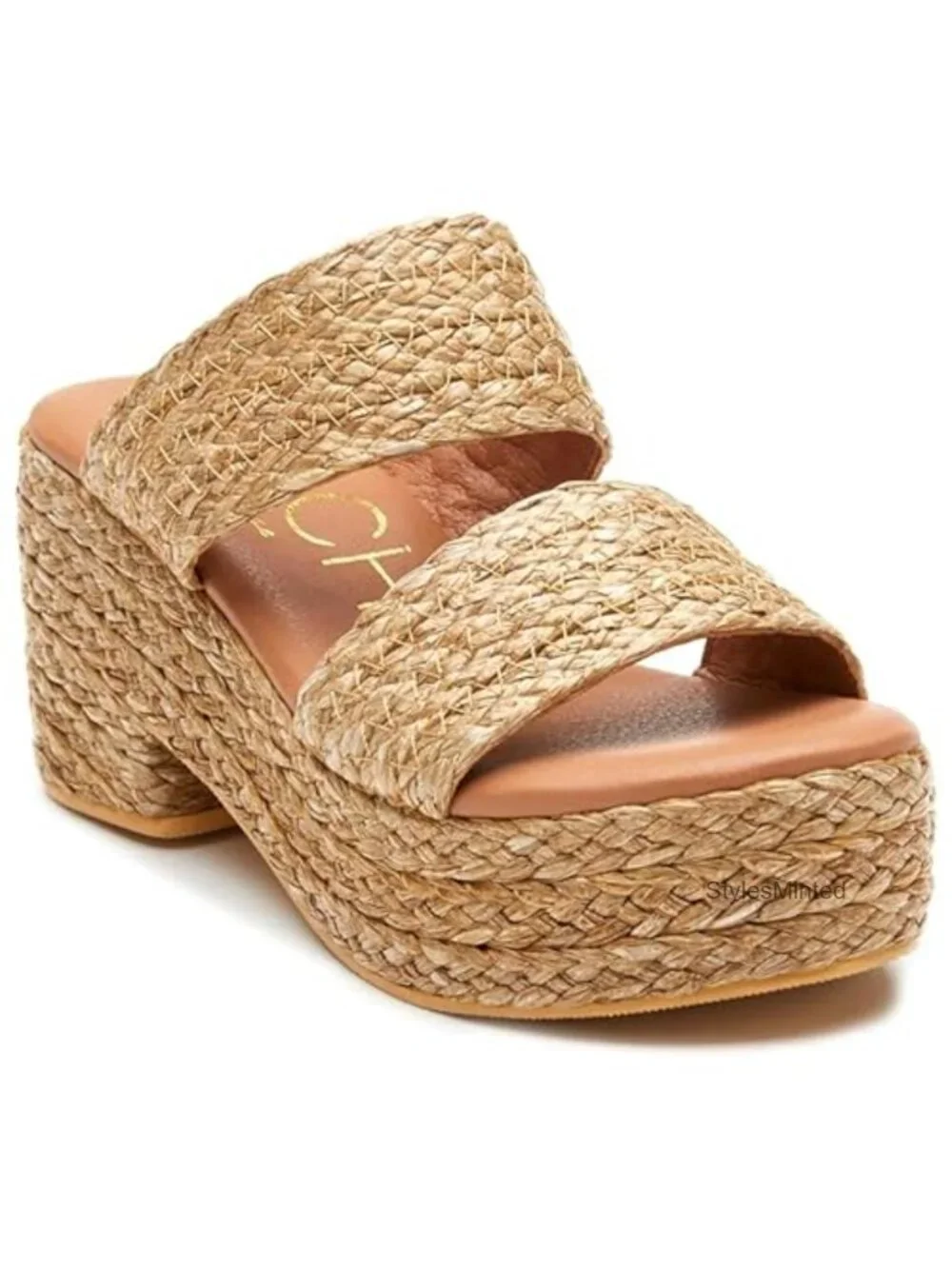 Woven Raffia Platform Wedge Sandals Bohemian Espadrille Summer Beach Shoes